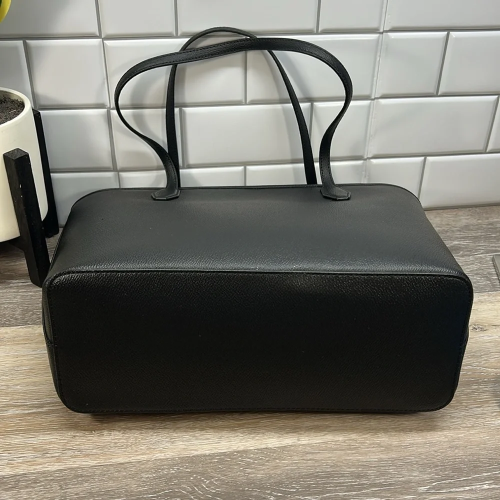 Kate spade black zip top tote bag - Picture 3 of 7